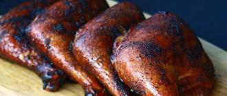 Smoking chicken: basic principles and recipes